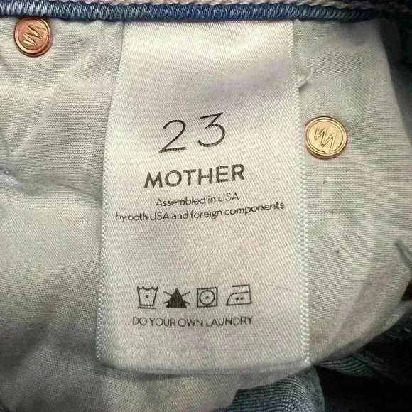 Mother The Mid Rise Dazzler Ankle Fray in Jackpot Size 23 - Picture 10 of 12